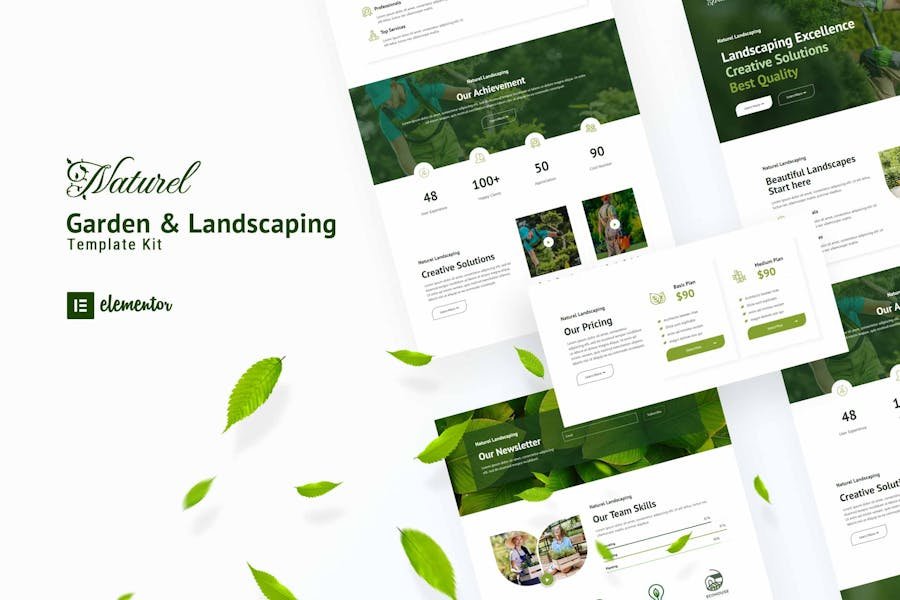 Naturel Garden & Landscaping Elementor Template Kit 1 Naturel Garden & Landscaping Elementor Template Kit