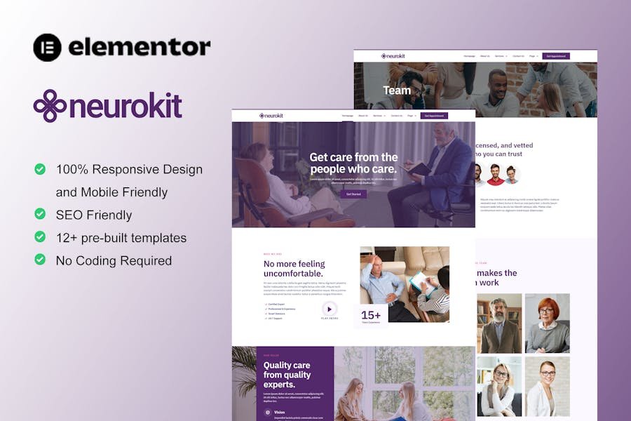 Neurokit - Mental Health & Therapy Elementor Template Kit 1 Neurokit - Mental Health & Therapy Elementor Template Kit