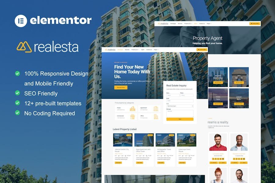 Realesta - Real Estate Elementor Template Kit 1 Realesta - Real Estate Elementor Template Kit