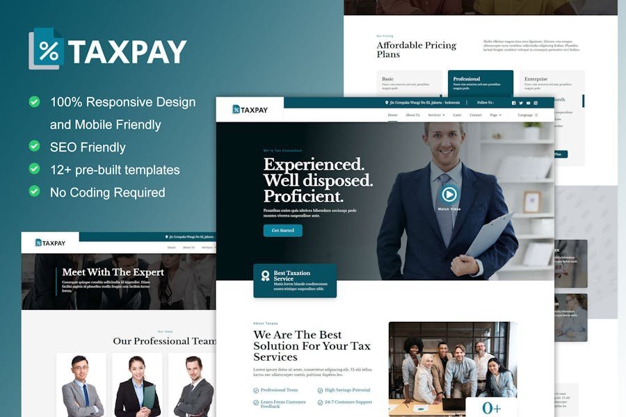 TaxPay - Advisor & Financial Consulting Elementor Template Kit 1 TaxPay - Advisor & Financial Consulting Elementor Template Kit