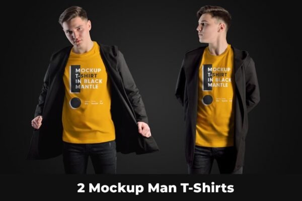 2 Mockups T-Shirts on the Man