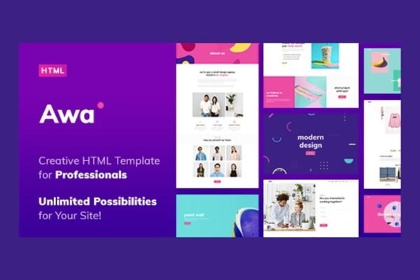 AWA - Portfolio HTML Template