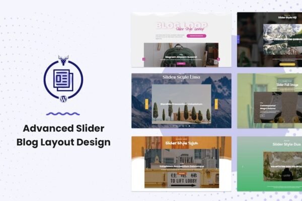 Advanced Slider Blog Layout Design
