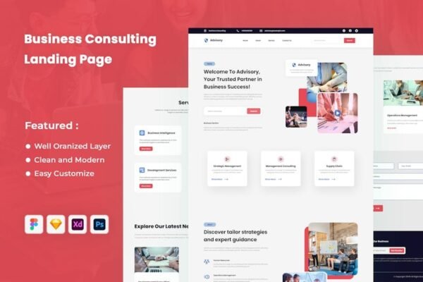 Advisory - Business Consulting Landing Page