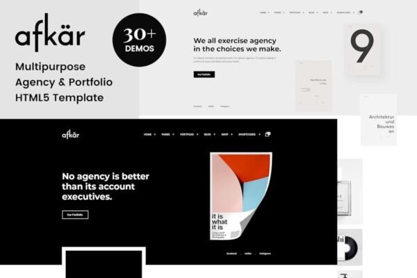 Afkar- Creative Multi-Purpose HTML Theme