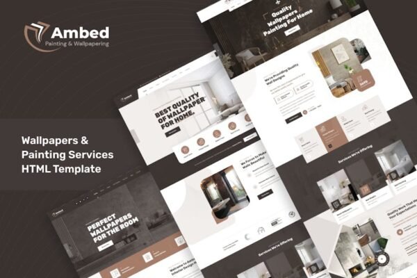 Ambed - Wallpapers & Painting Services HTML Templa