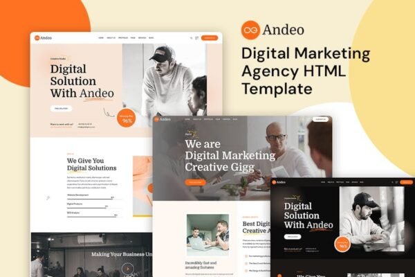 Andeo - Digital Marketing Agency HTML Template