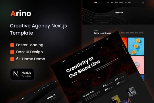 Arino - Creative Agency Nextjs Template