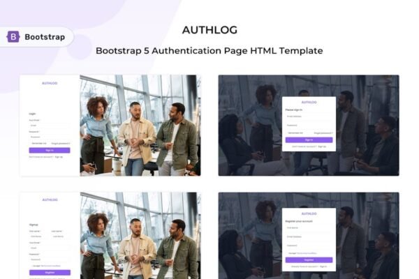 Authlog - Bootstrap 5 Authentication Template