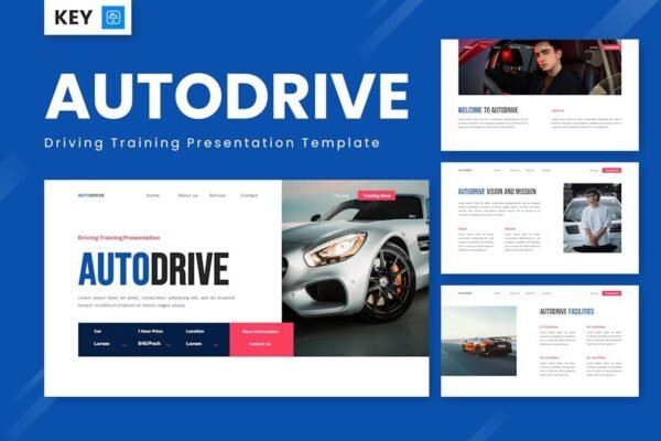 Autodrive - Driving Training Keynote Templates