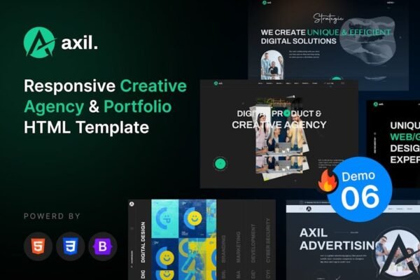 Axil - Creative Agency Portfolio Template