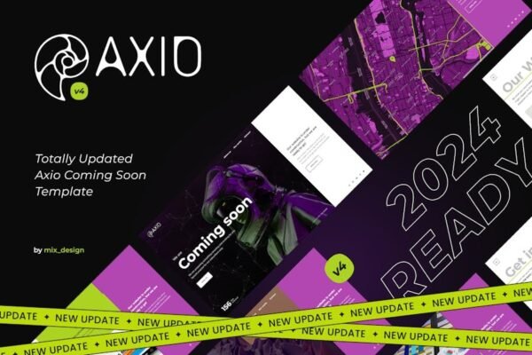 Axio - Coming Soon HTML Template