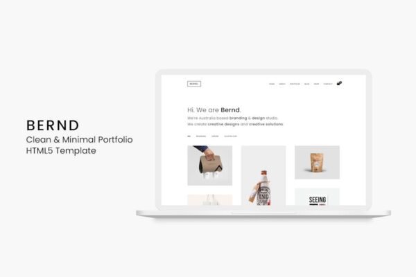 Bernd - Clean & Minimal Portfolio HTML5 Template