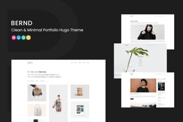 Bernd - Clean & Minimal Portfolio Hugo Theme