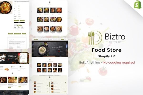 Biztro - Food Store & Delivery Shopify theme