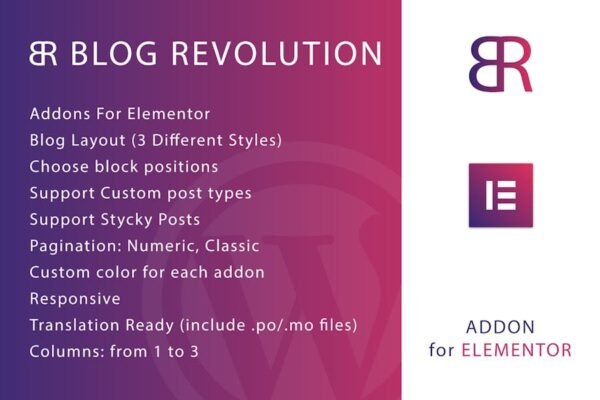 Blog Revolution for Elementor WordPress Plugin