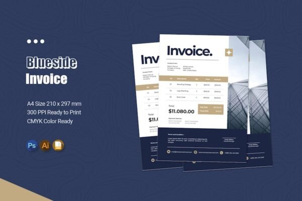 Blue Side Invoice