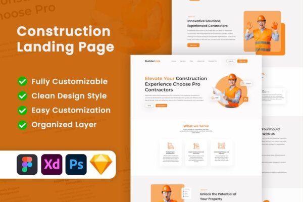 Builder - Construction Landing Page