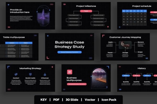 Business Case Strategy Study Keynote Template
