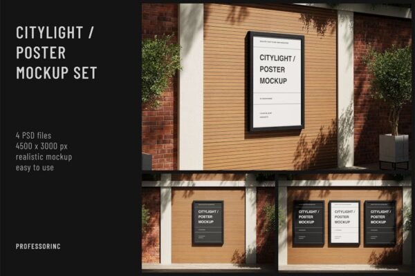 Citylight  Poster Mockup Set