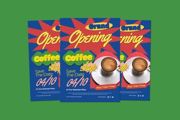 Coffee Shop Opening Flyer