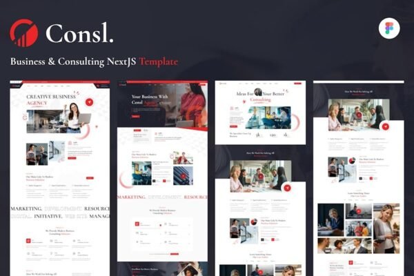 Consl - Consulting Business Figma Template