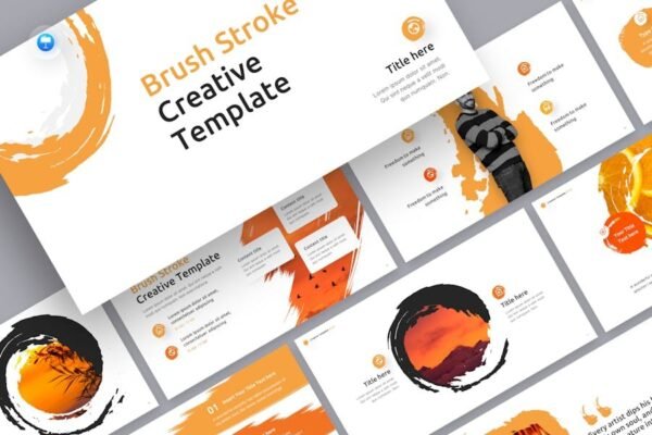 Creative Brush Keynote Template