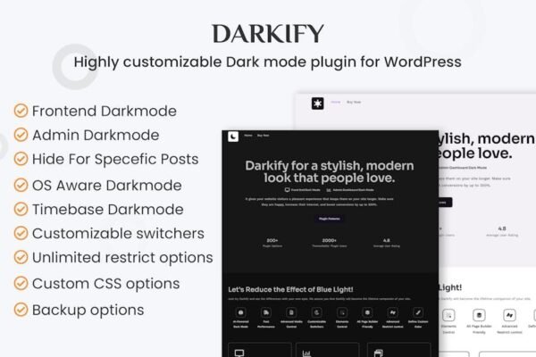 Darkify - WordPress Dark Mode Plugin
