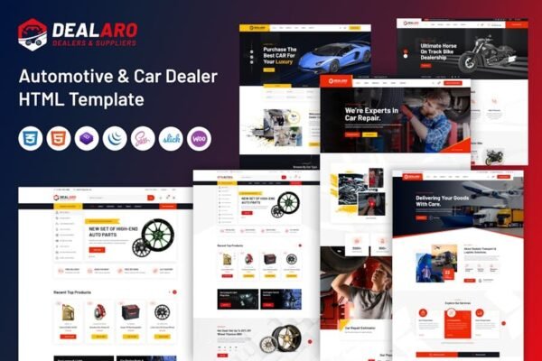 Dealaro - Automotive & Car Dealer HTML Template