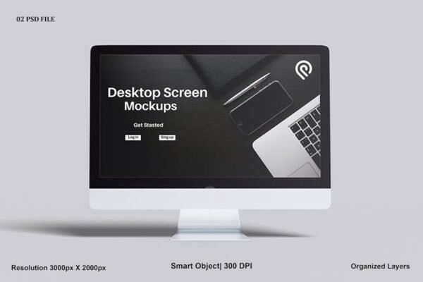 Desktop Screen Mockup