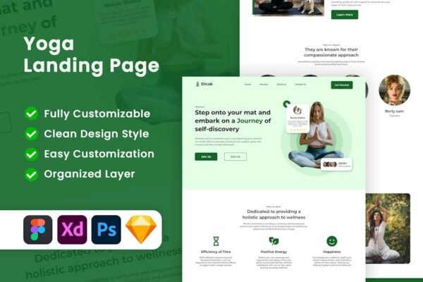 Dicak - Yoga Landing Page