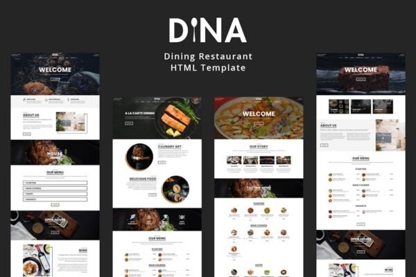 Dina - Dining Restaurant Cafe Template