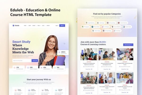 Eduleb - Education HTML Template