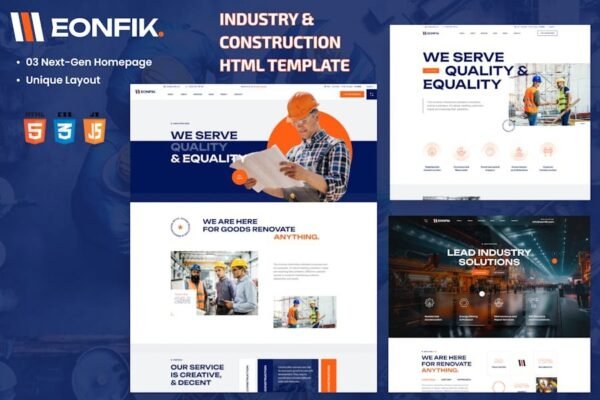 Eonfik - Construction HTML Template