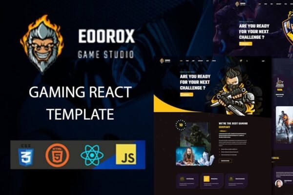 Eoorox - React Gaming and eSports Template