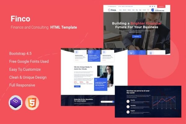 Finco - Finance and Consulting HTML Template