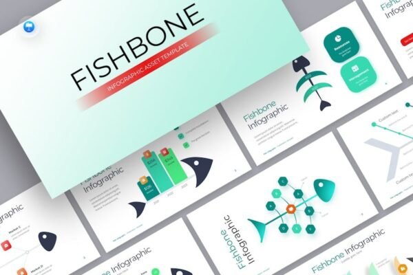 Fishbone Infographic Keynote Template
