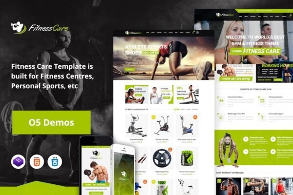 Fitness Care - Gym and Sports HTML5 Template