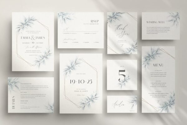 Foliage Wedding Invitation Set