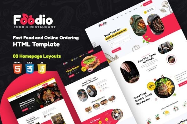 Foodio - Fast Food & Restaurant HTML Template