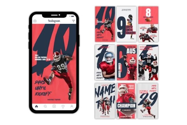 Football Match Instagram Story Templates