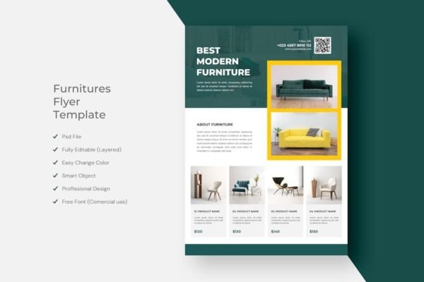 Furniture Flyer Template Design