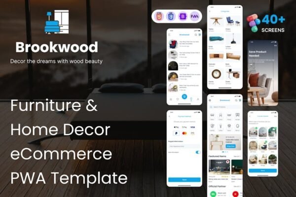 Furniture eCommerce PWA Mobile HTML Template