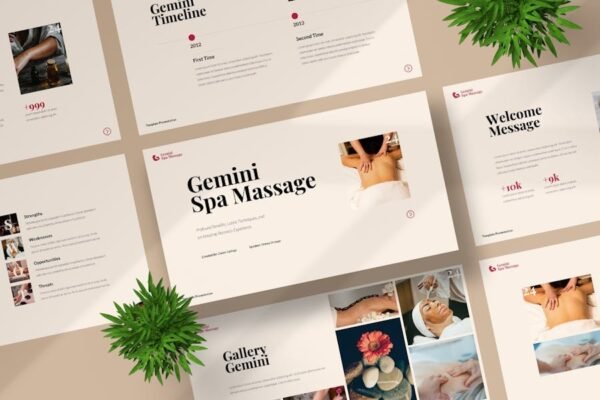 Gemini Spa Massage Keynote