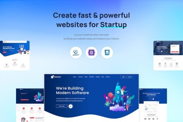 Gostart - Startup Landing Page