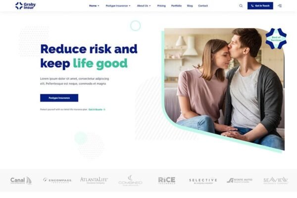 Grabyinsur - Insurance Company HTML Template