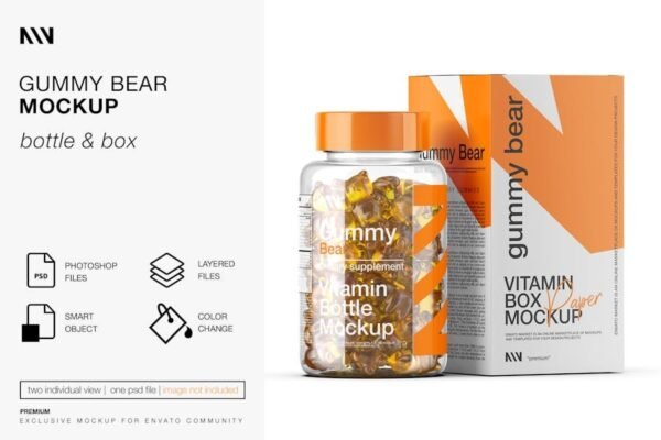 Gummy Bear Mockup