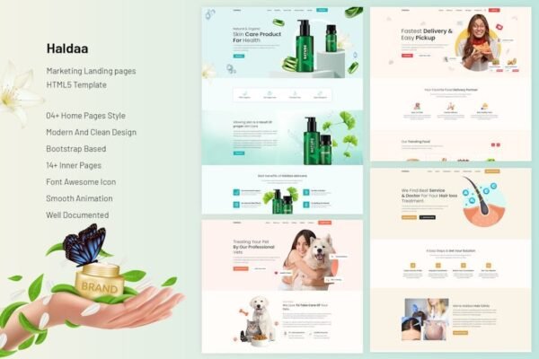 Haldaa- Marketing Landing pages HTML5 Template