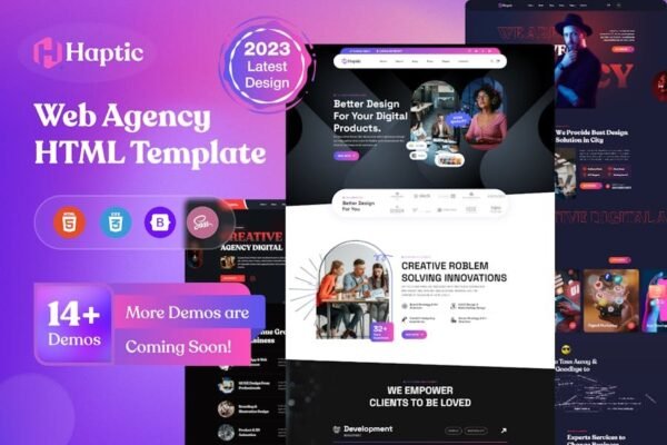 Haptic - Web Design Agency HTML Template