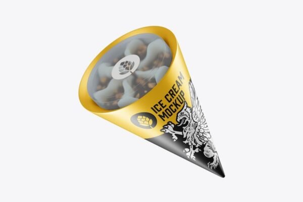 Ice Cream Cone Mockup